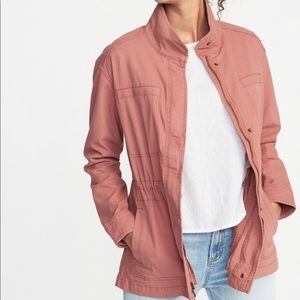 Pink utility jacket